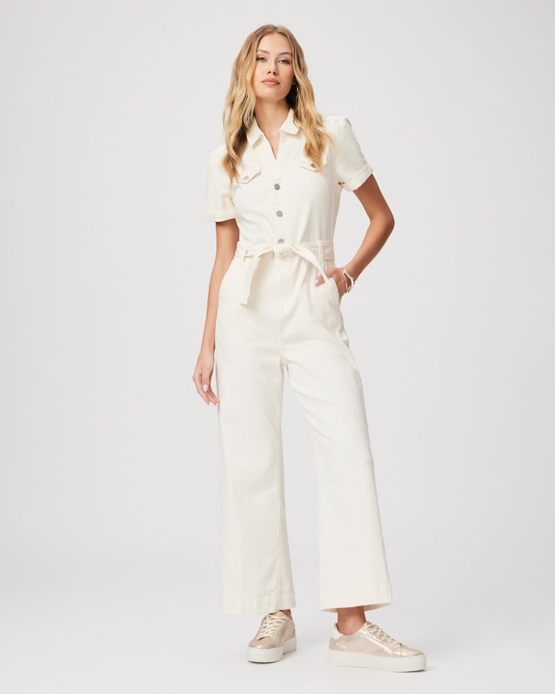 Anessa Shortsleeve Jumpsuit - Quartz Sand